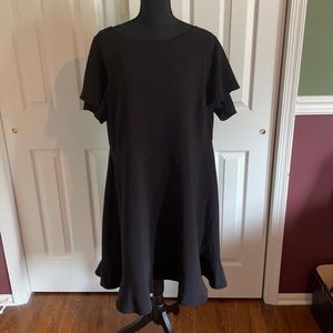 NWT LOFT Plus Black Shift Dress Size 16 Plus